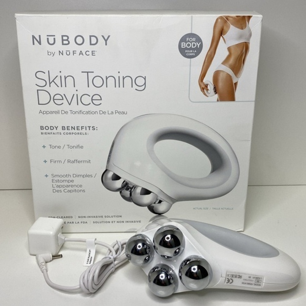 NuFace NuBody Skin Toning Device in White and Silver